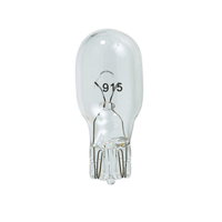 NORMAN LAMPS T5 MINIATURE BULB,  WEDGE BASE, 12V, 0.75A, CLEAR