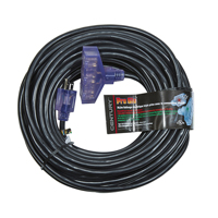 MILSPEC PRO GLO® 12/3 SJTW LIGHTED TRIPLE TAP EXTENSION CORD WITH CGM 100'