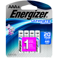 ENERGIZER L92 ULTIMATE LITHIUM AAA 4 PACK